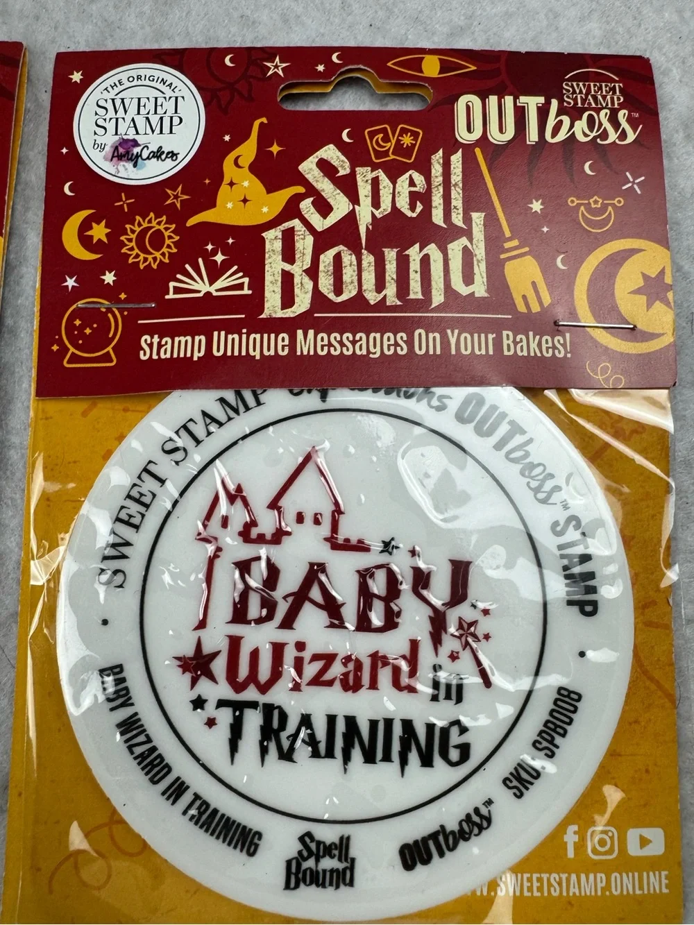 Fondant Stamps, Baking Tools, Decorating Tools Spell Bound wizard cake stamps